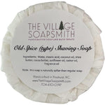 Handmade Old Spice Type Shaving Soap front view