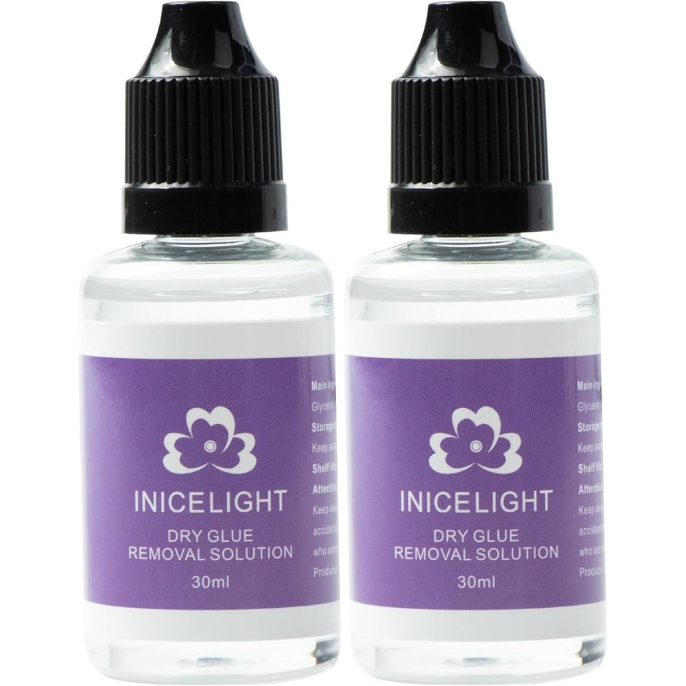 Inicelight V-Light hair extension removal glue bottles front view