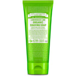 Dr. Bronner's Organic Lemongrass Lime Shaving Soap 7 fluid ounce front view for natural hair removal