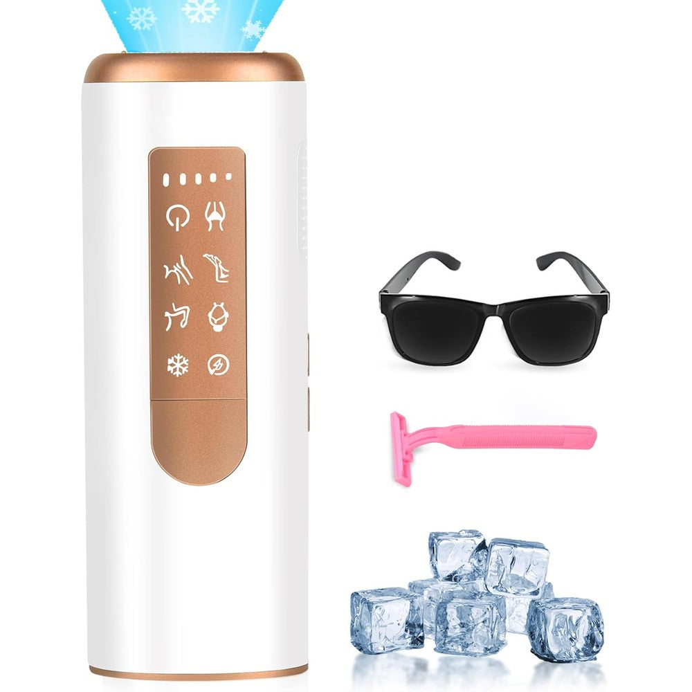 Yuva Pulse IPL hair removal device with ice cooling front view