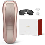 Ulike Air 10 IPL Hair Removal Device front view showing ergonomic rose gold design.