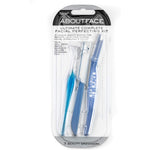 About Face Ultimate Complete Facial Perfecting Kit front view showcasing the packaging and three distinct beauty groomers