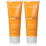 Trader Joe's Honey Mango Moisturizing Shave Cream front view twin pack