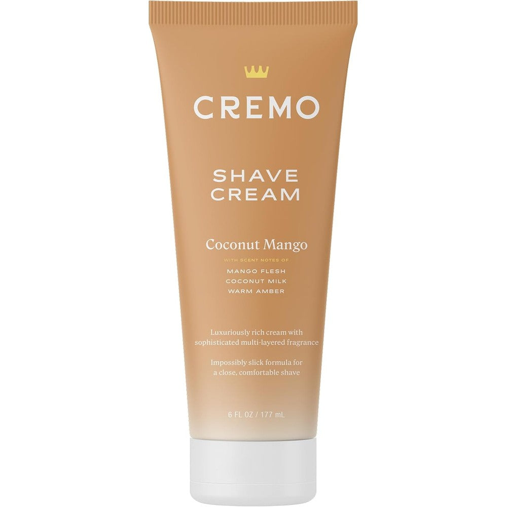 Cremo Coconut Mango Moisturizing Shave Cream for women front view packaging
