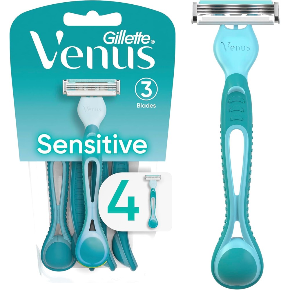 Gillette Venus Simply 3 Sensitive womens disposable razors pack front view
