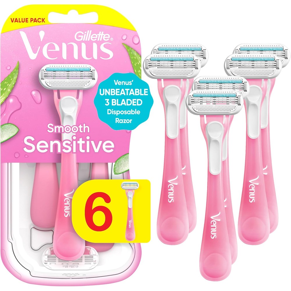 Gillette Venus Sensitive Disposable Razors front packaging view