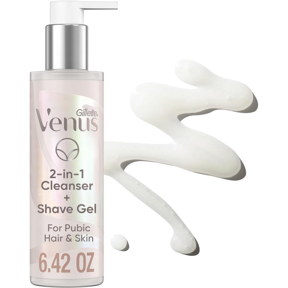Gillette Venus Intimate Grooming Cleanser and Shave Gel bottle front view