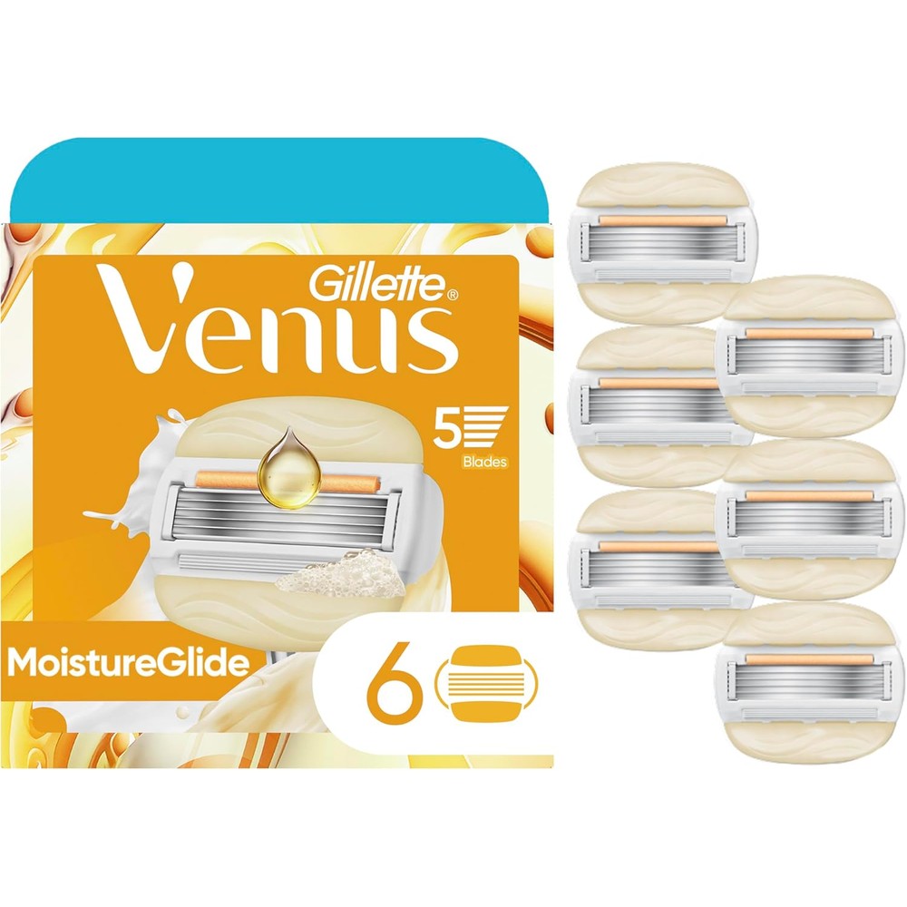 Gillette Venus MoistureGlide women's razor blade refills front view