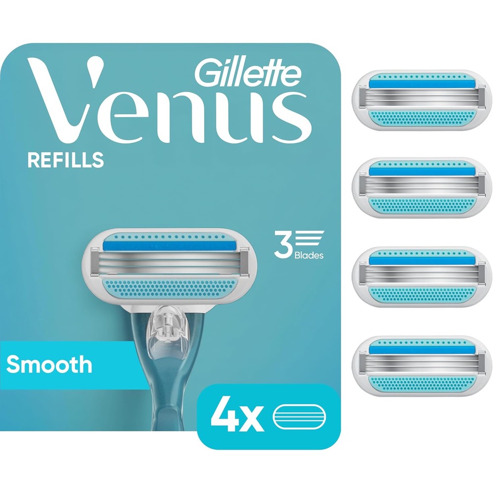 Gillette Venus Smooth 4-count razor blade refills for women