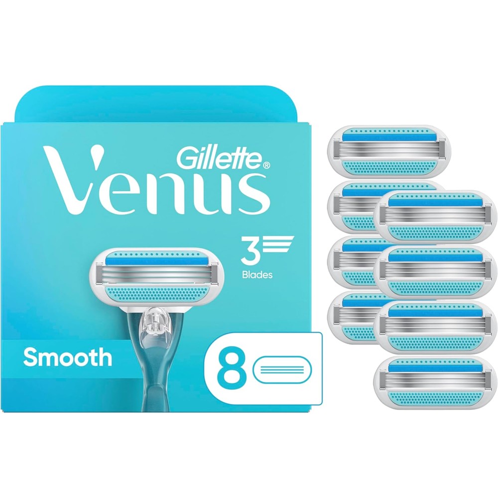 Gillette Venus Smooth 8-count razor blade refills for women