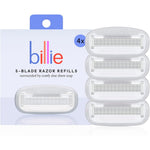 Billie women's razor refill blades 1 pack with 4 sharp stainless steel blades