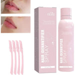 GINGER TECH hair identifier spray front view with dermaplaning razors