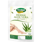 Yeshvi Natural Aloe Vera Hair Removal Powder front view packaging on a clean white backdrop