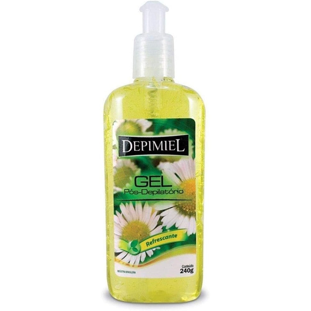 Vogen Cosmetics Soothing Post Depilatory Gel front view bottle for after-wax skin care cooling relief
