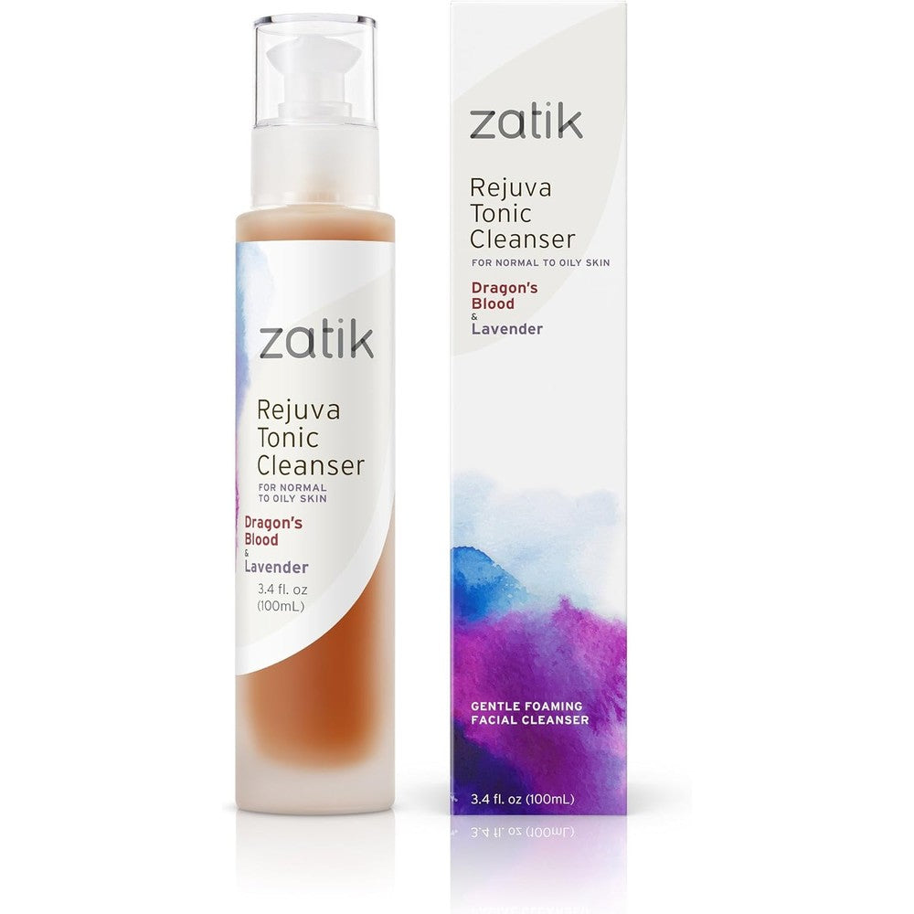 Zatik Naturals Rejuva Tonic Cleanser bottle front view authentic USA import beauty product