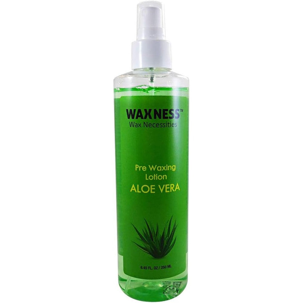 Wax Necessities Waxness Pre Waxing Lotion front view spray bottle skin prep cleanser