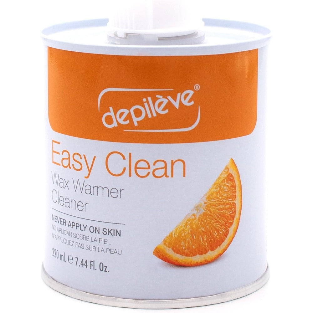 Depileve Easy Clean Citric Wax Cleaner front view bottle showcasing professional salon equipment maintenance solution