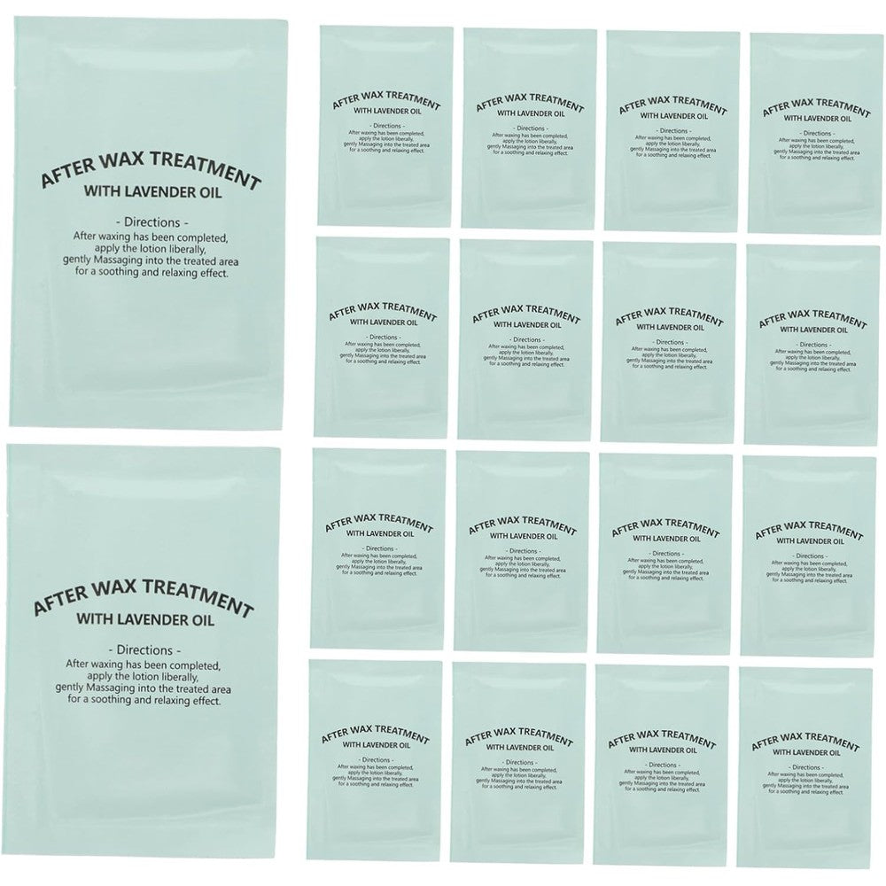 Hemobllo post wax oil wipes 20 count box front view for after wax care