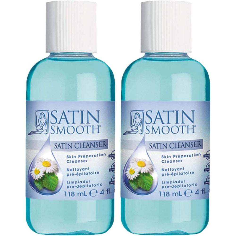 Satin Smooth Pre Wax Cleanser front view showing bottle label