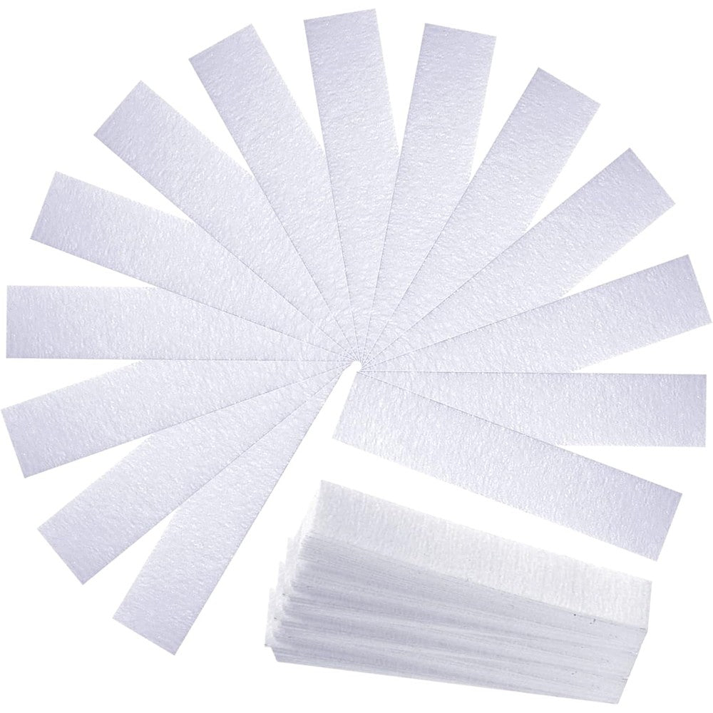 Maitys Eyebrows Small Wax Strips Kit front view showing 200 pieces of white facial hair removal paper.
