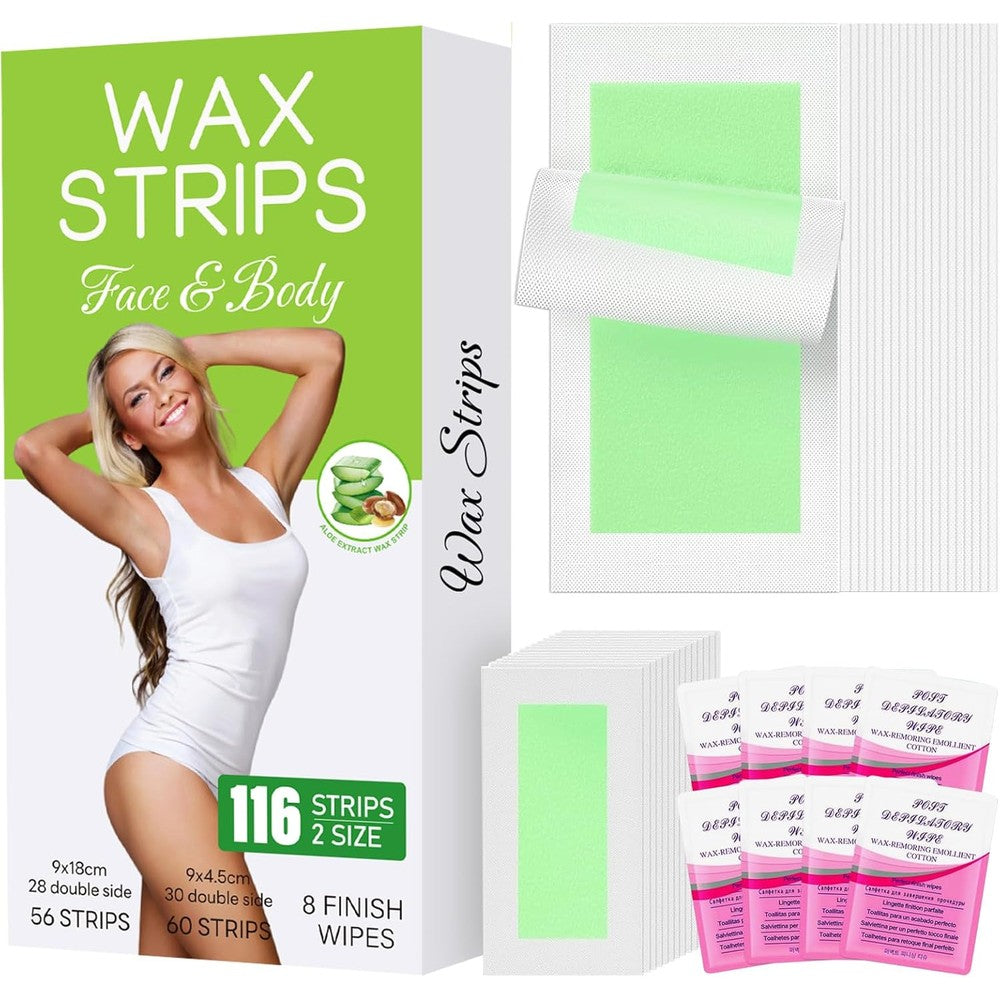 FYENCAM Nawchedo wax strips hair removal kit front view showing full retail packaging box