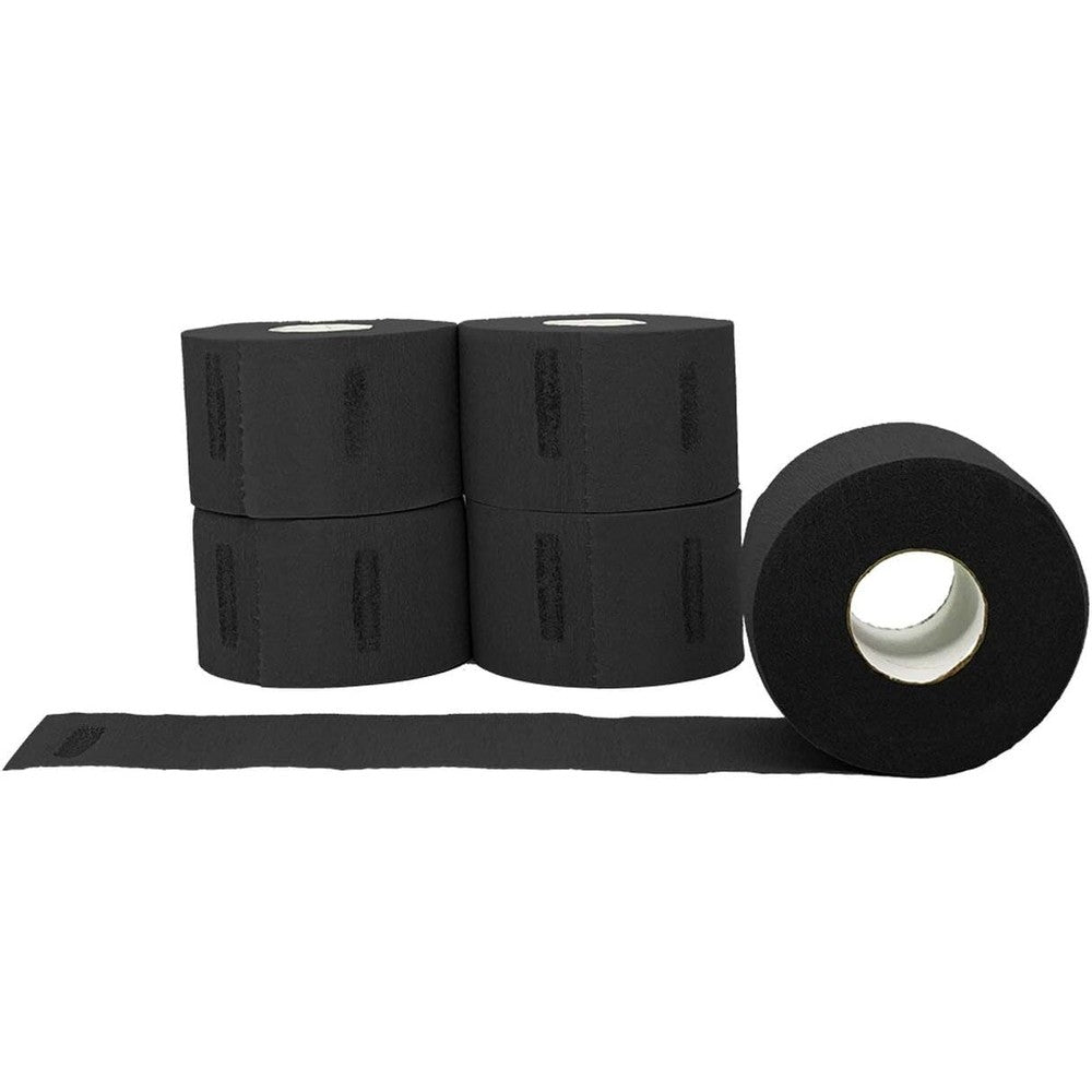 L3 Level 3 neck paper front view disposable barber neck strips black