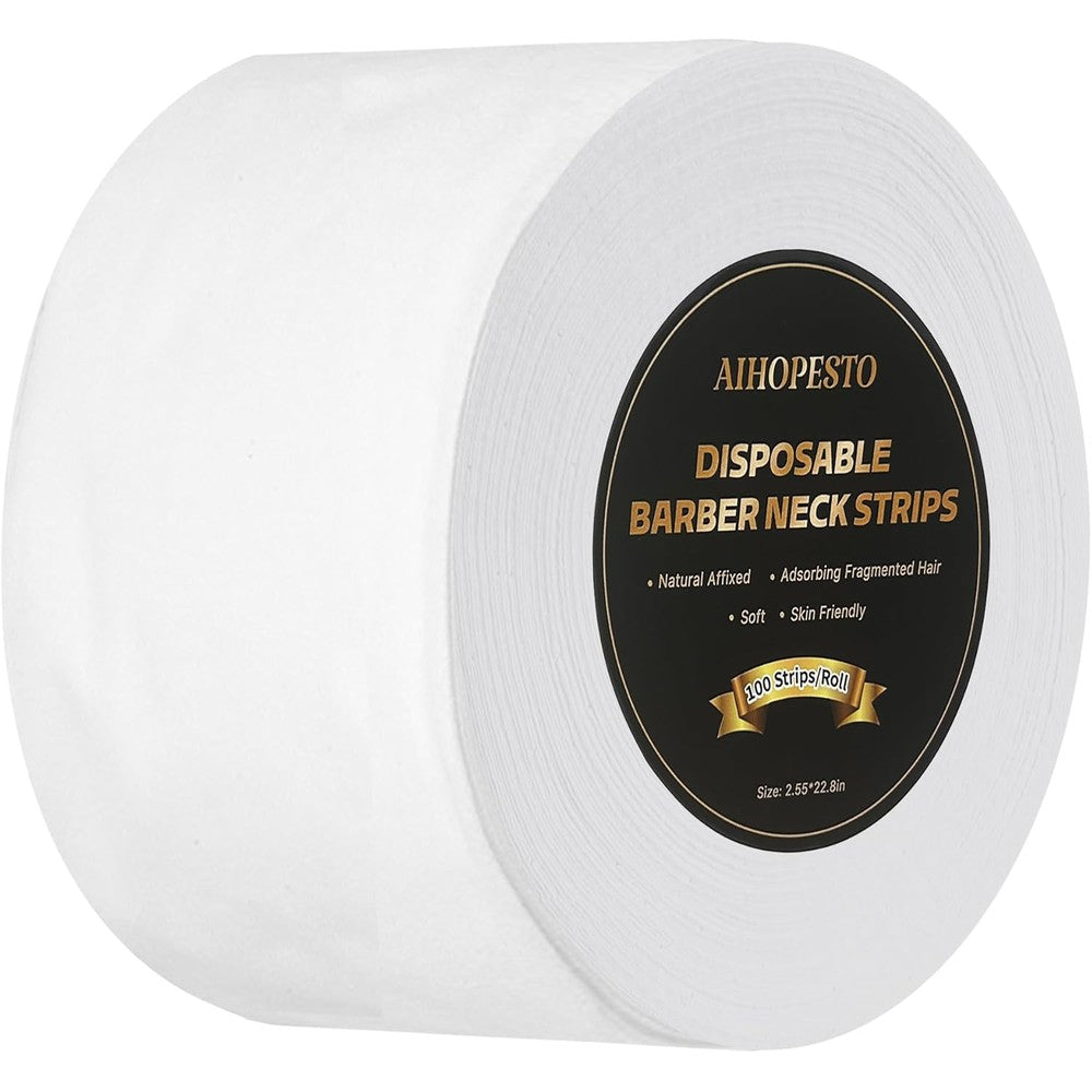 Isdream AIHOPESTO professional barber neck strips front view roll