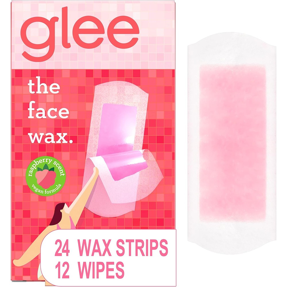 JOY Glee Face Wax Strips pack front view showcasing hair removal kit packaging