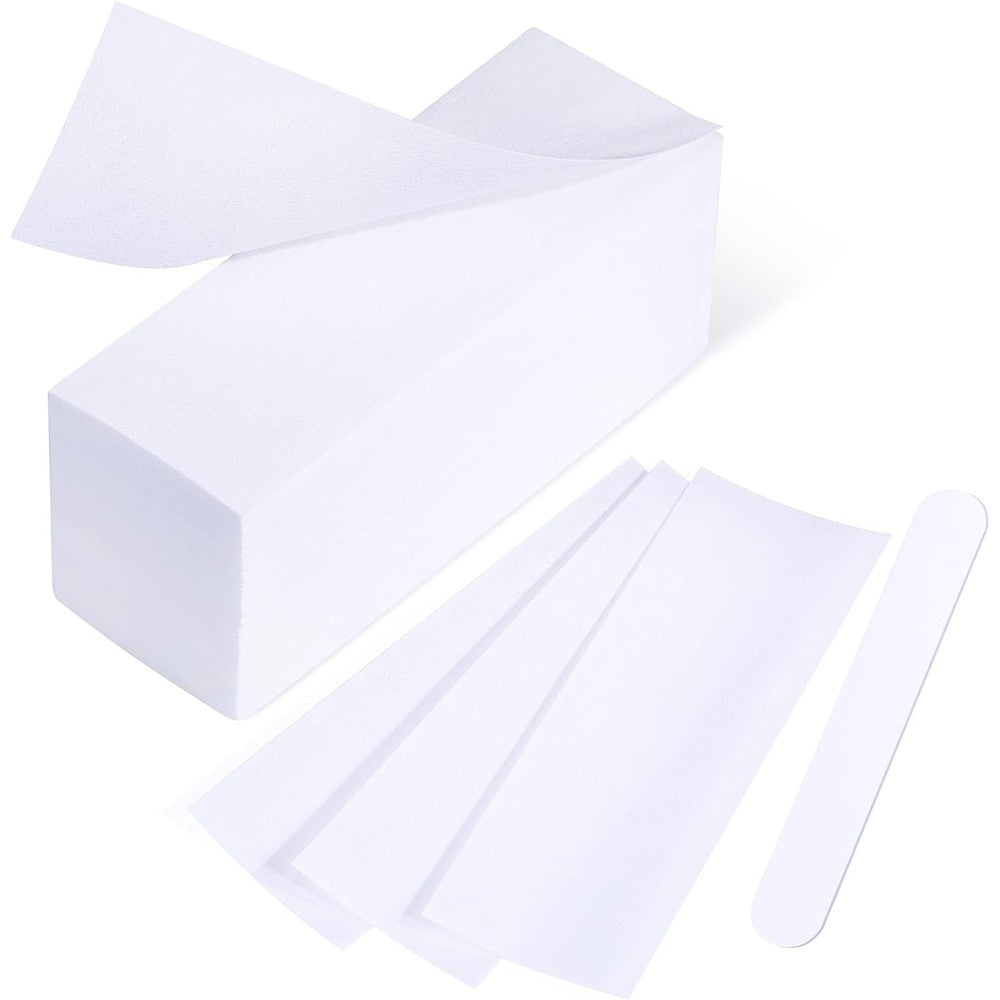 MIRUCOO Large Non Woven Wax Strips front view package display