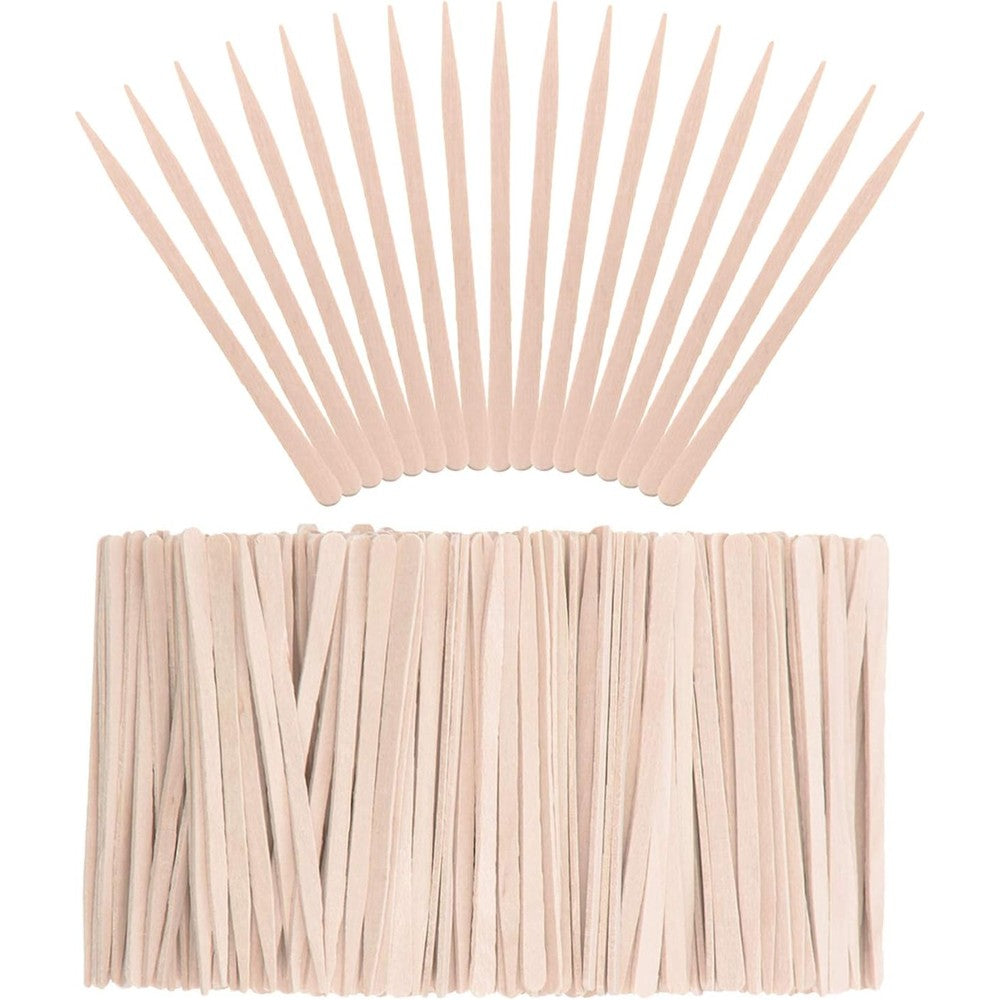 Whaline small wax sticks 400 count package front view showing wooden spatulas