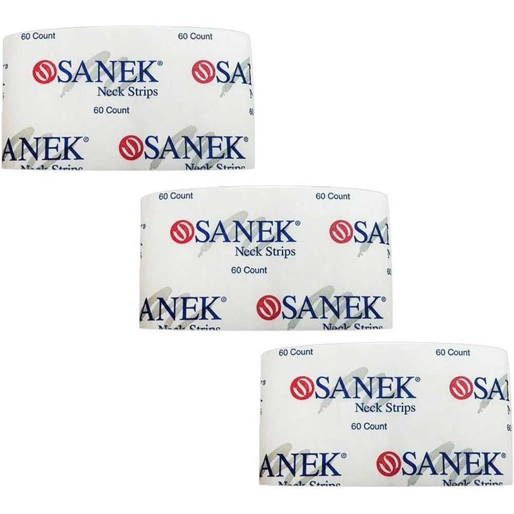 Graham Sanek salon barber disposable neck strips three pack front view