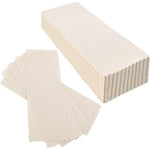 Maitys 100 Pieces Muslin Epilating Strips front packaging view showing white precut cotton waxing cloth