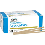 ForPro Professional Collection Premium Wood Applicators front view package showing petite waxing sticks