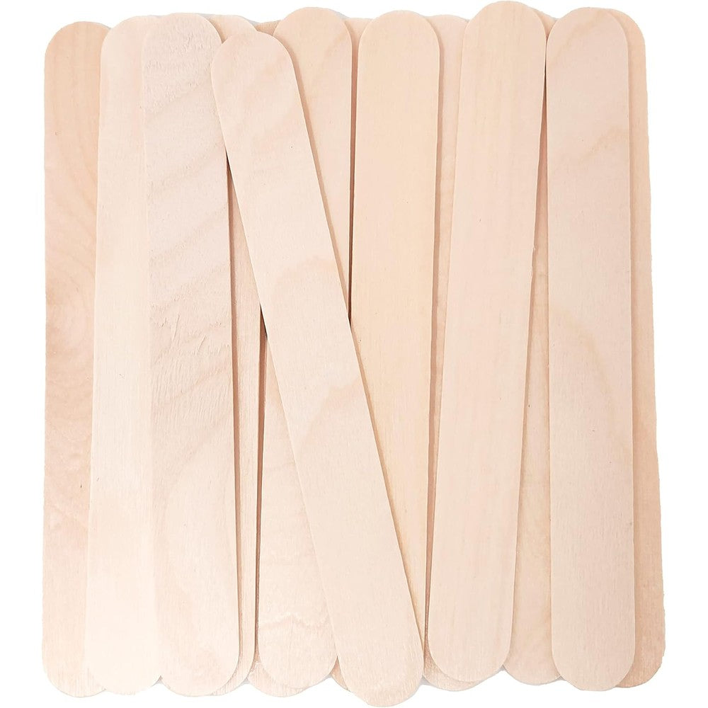 Makerstep jumbo wooden multi purpose wax sticks one hundred pack front view