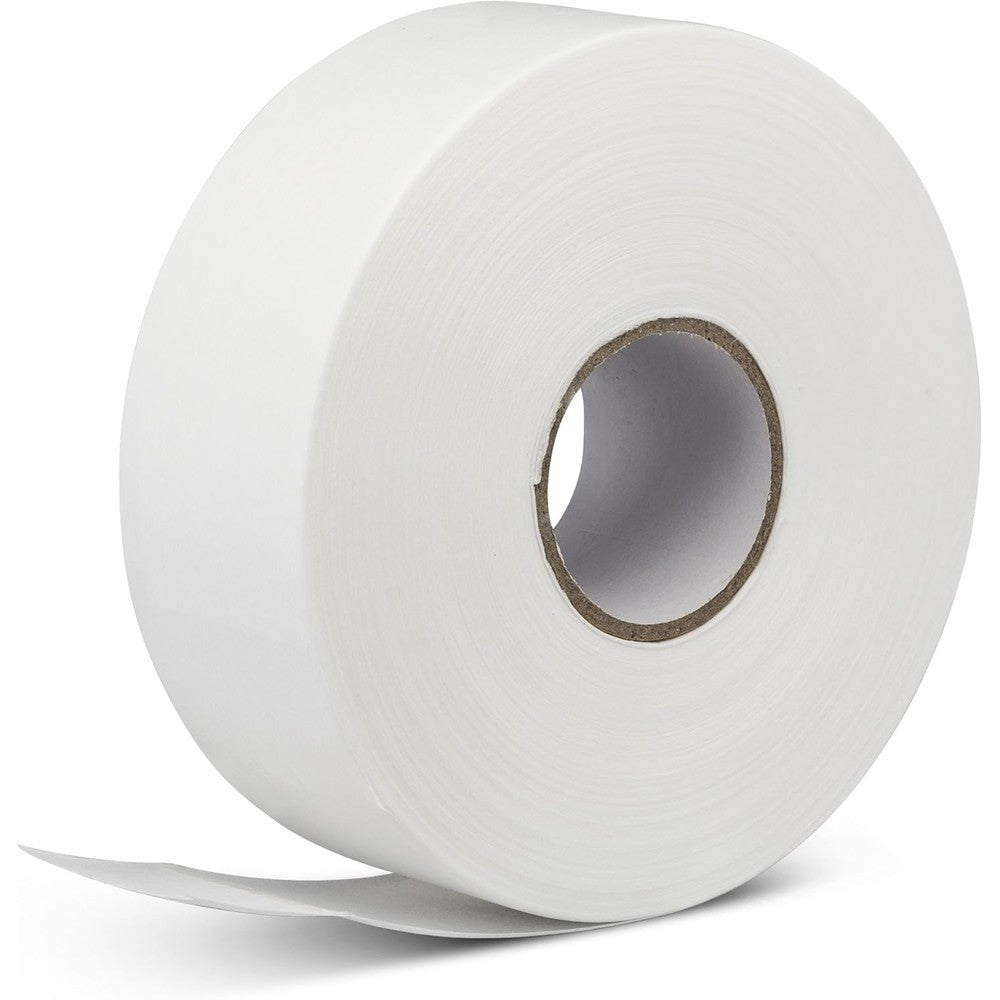 Tifara Beauty non woven body and facial wax strip roll front view showing professional packaging and continuous three inch white fabric roll.