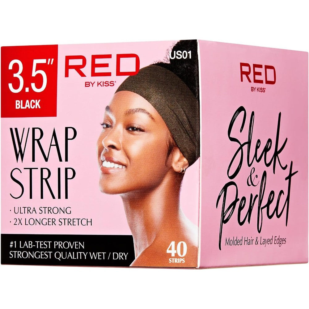 Red by Kiss Hair Wrapping Strip front view packaging