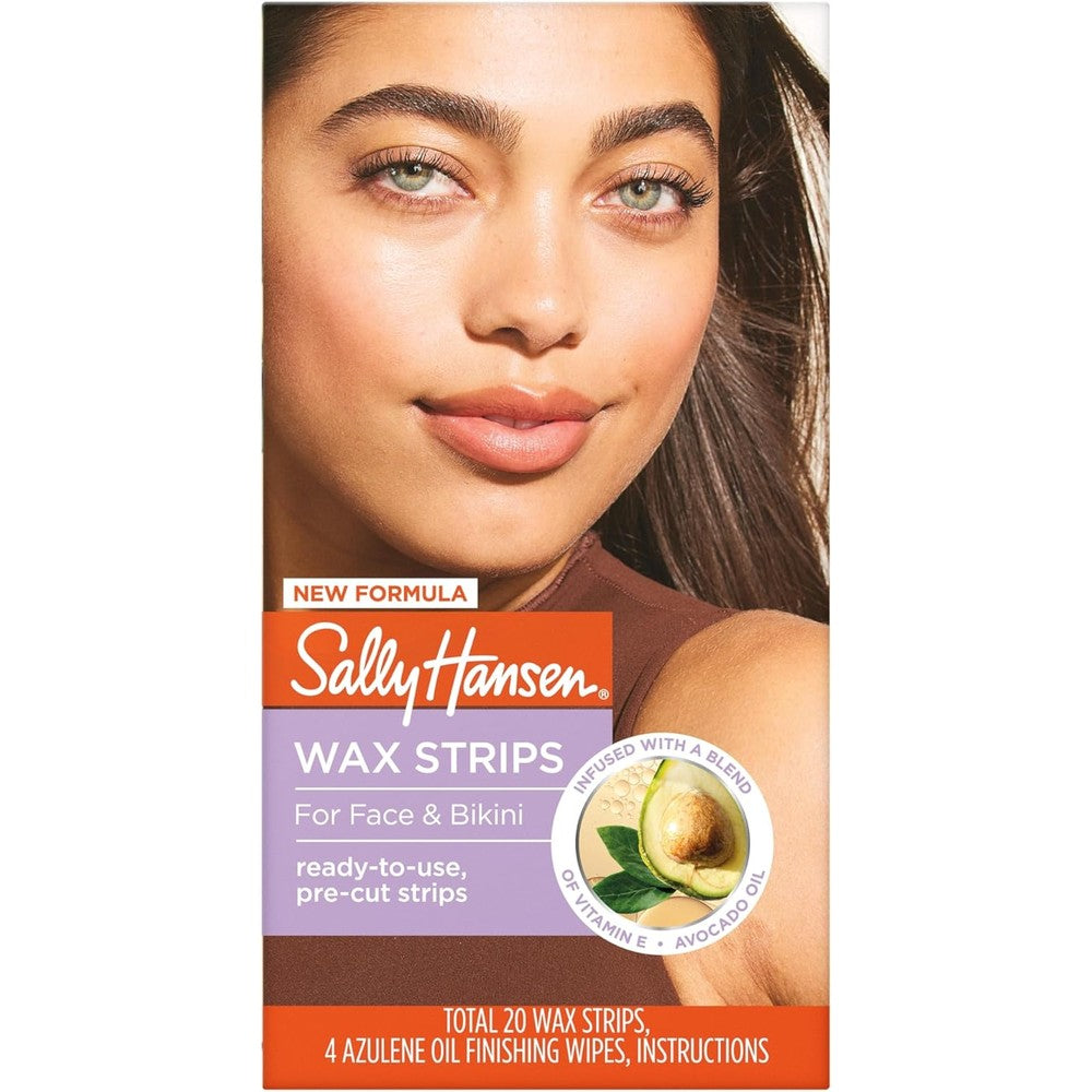 Sally Hansen Wax Kit Face and Bikini 20 Count front packaging view
