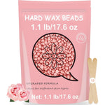 Bouvetan Hard Wax Beads for Hair Removal front view packaging showcasing pink rose variant