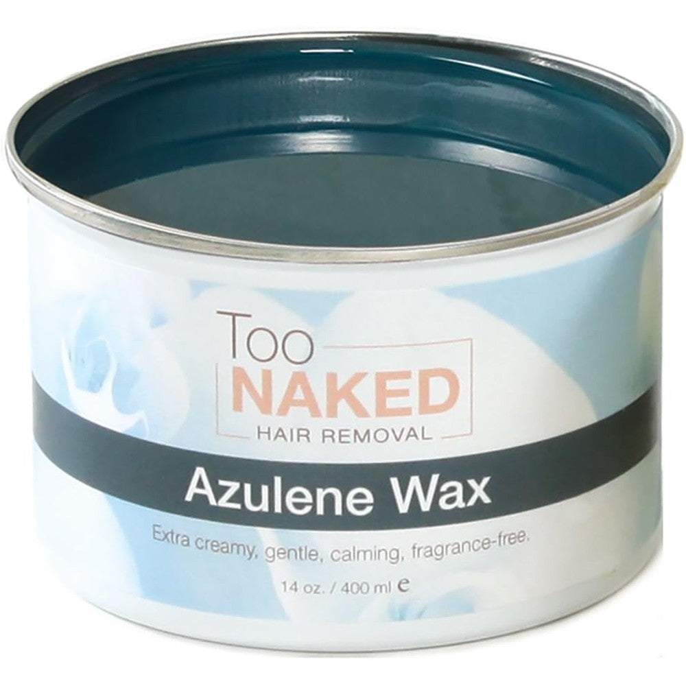 Too Naked Hair Removal Azulene Wax Dolce Series front view tin container