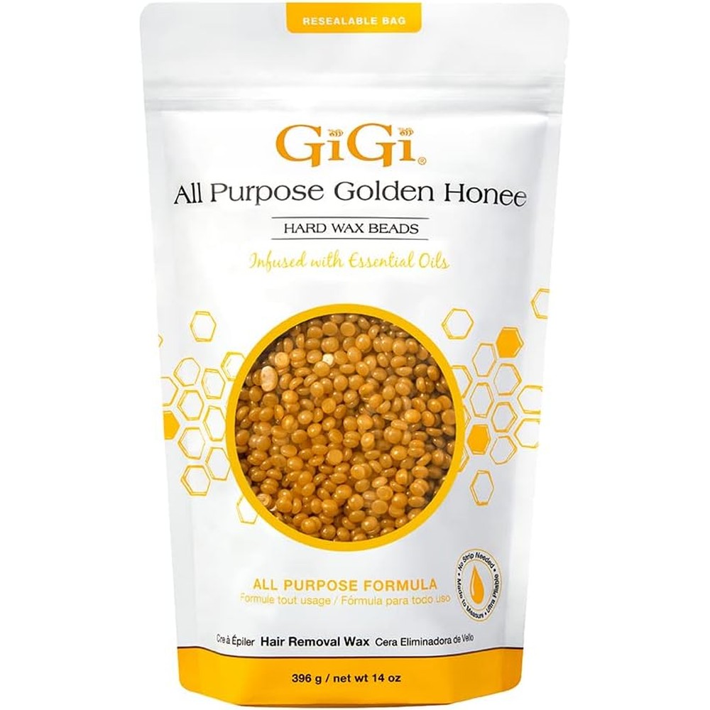 GiGi Golden Honee Hard Wax Beads front view packaging