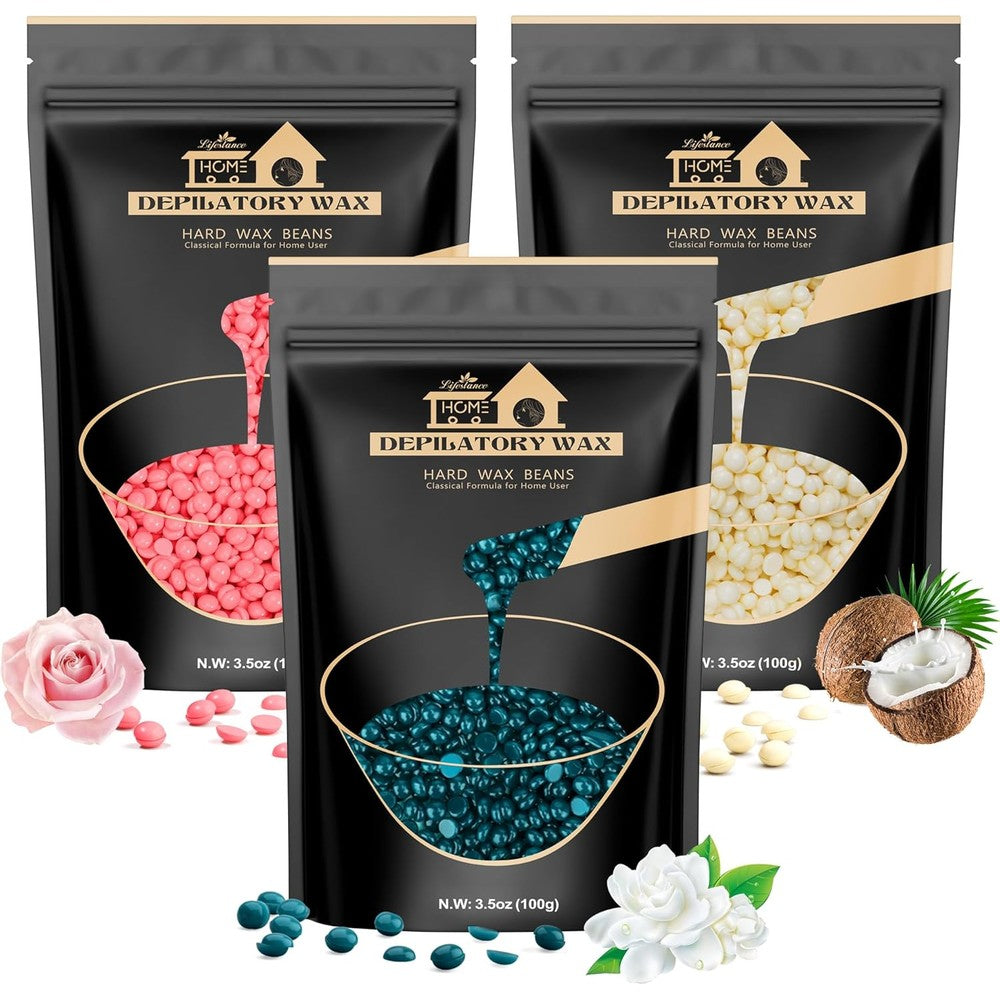 Lifestance Brazilian Bikini Wax Beads front packaging view for home hair removal