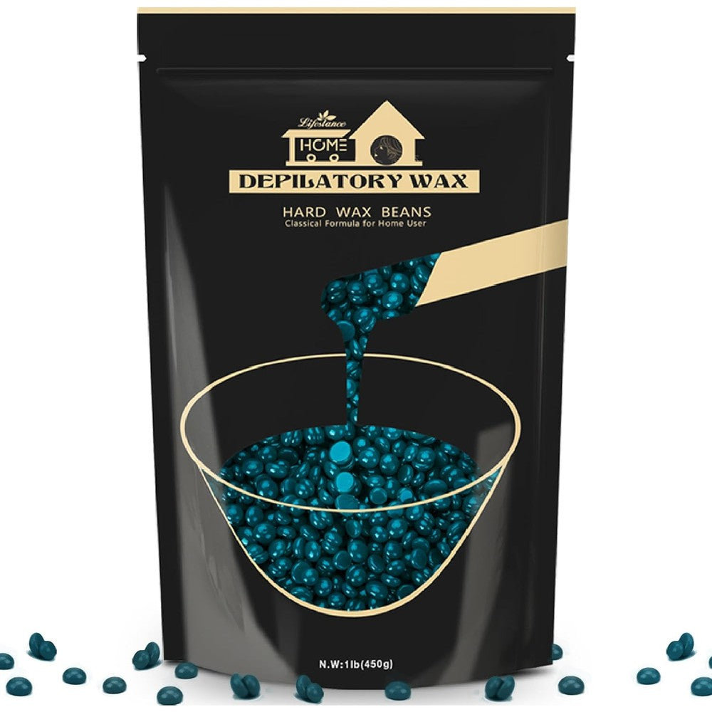 Lifestance Hard Wax Beads Jasmine 16 Ounce package front view for professional home waxing