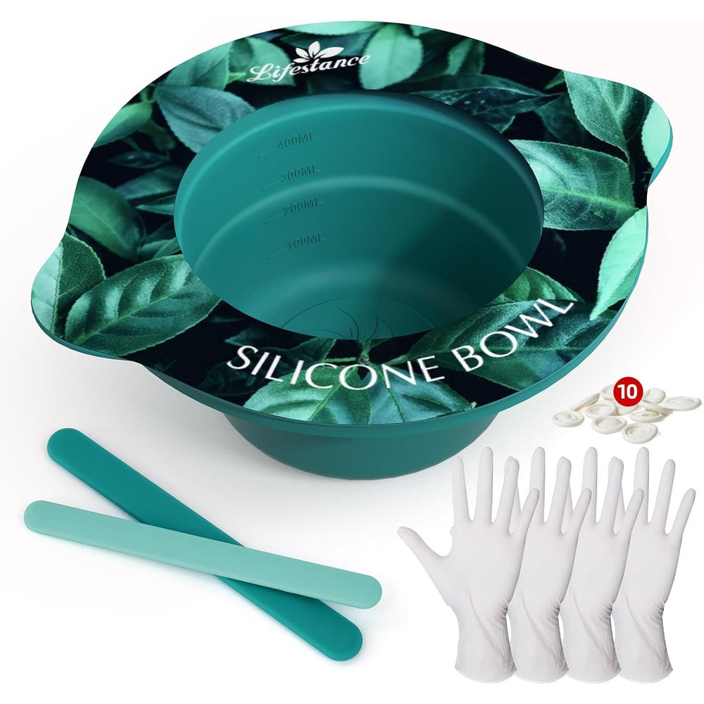 Lifestance Removable Silicone Wax Pot Liner front view with reusable spatulas