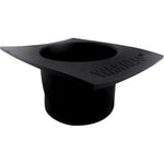 Waxness Non Stick Easy Clean Warmer Silicone Bowl Black front view showing flexible structure and built-in side handles for professional wax heaters.