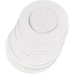 Okuna Outpost clean collars for wax warmer front view pack of 20 white protective rings