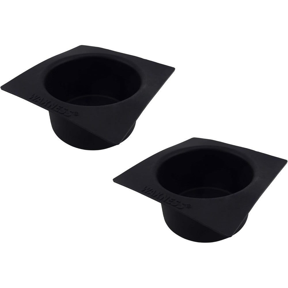 Waxness non stick easy clean silicone bowl inserts black front view