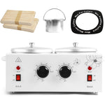 AOWOSA double pot wax warmer front view professional electric heater machine