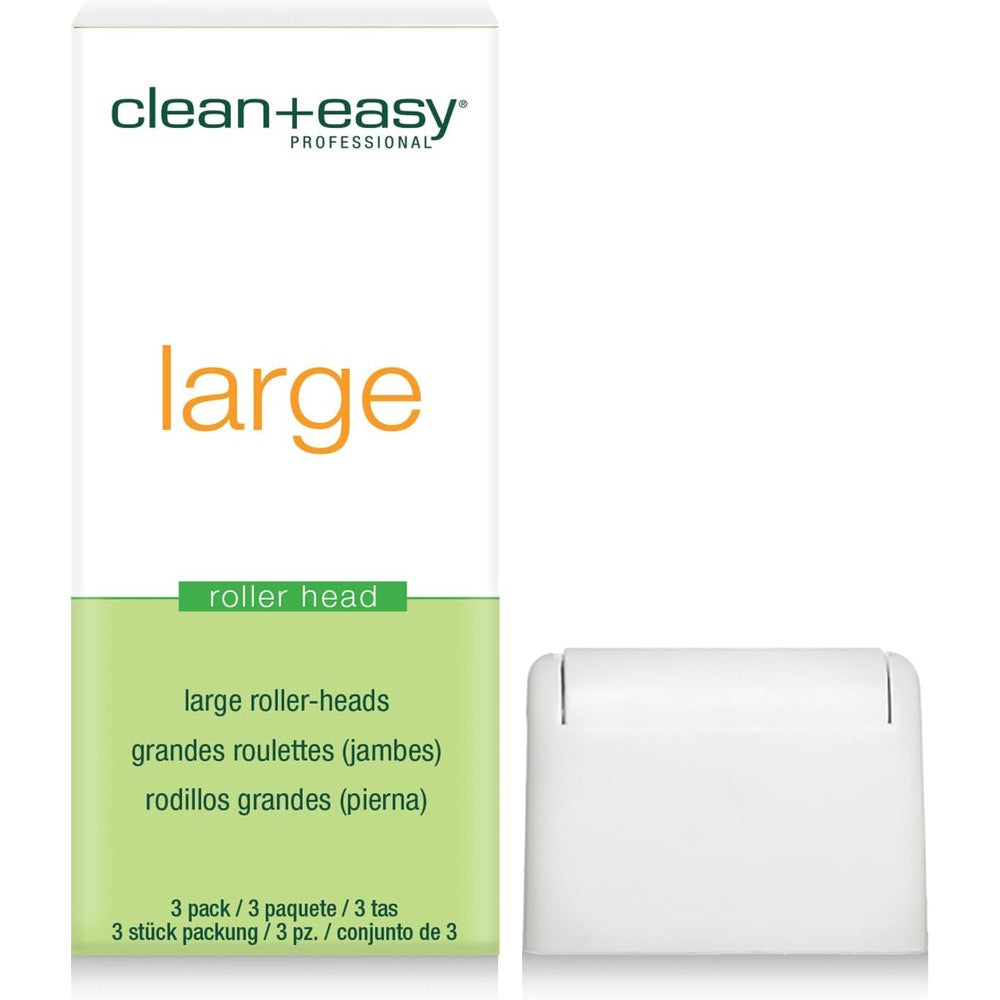 Clean And Easy Large Wax Roller Heads three pack front view packaging