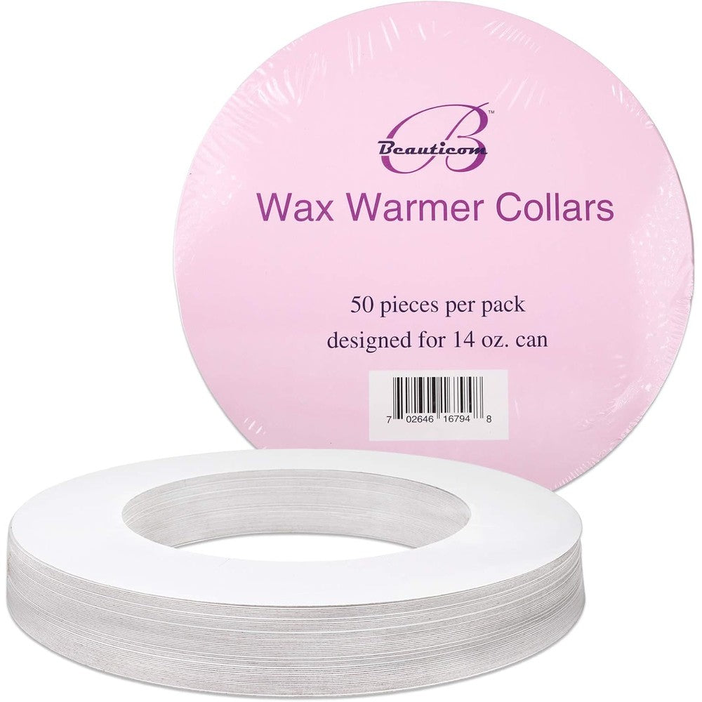 Beauticom wax warmer universal protective collars 50 pieces pack front view
