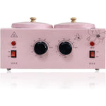 FHATSJ double pots wax warmer front view professional electric hair removal machine